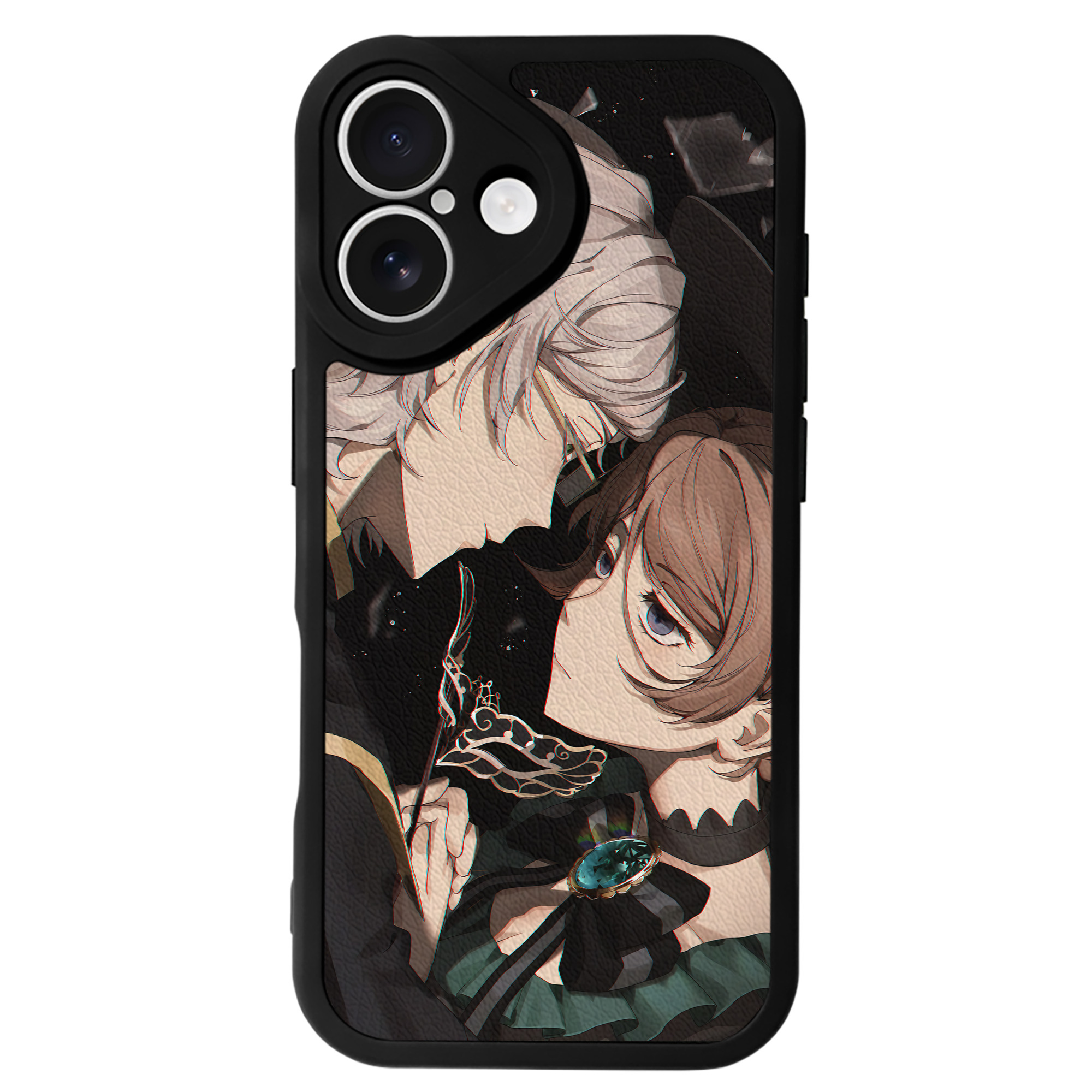 （画像用） 文豪ストレイドッグス Bungo Stray Dogs 【iPhone 16シリーズ対応】シリコンスマホケース（レザー調） 材質：シリコン